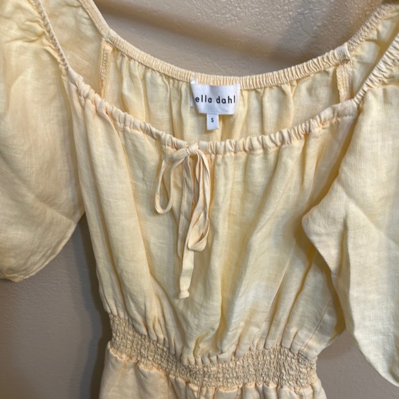 Bella Dahl Soft Yellow romper - Picture 4 of 8